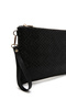 Women's Black Long Chain Strap Braided Portfolio Bag 26Pbd220029 - 8