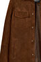 Matias Men's Brown Suede Leather Shirt Jacket 26Sge660110 - 7