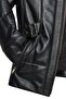 Alexandra Women's Black Hooded Fur Leather Coat 24Wge52851M - 8