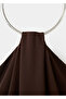Fine Knit Choker Collar Dress - 5