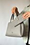 Large Size Embossed Leather 5-Piece Women's Shoulder Bag 4018 Fume Combination - 7
