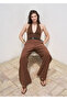 Straight Cut Mid-Rise Pants - 7