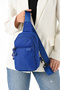 Dark Blue Unisex Parachute Fabric Water Resistant Multi-Compartment Crossbody Bag 6004 - 4