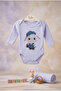 بدلة أطفال بأكمام طويلة مطبوعة على شكل أرنب - 2
