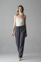 Women's Elastic Comfortable Smoked Linen Pants - 5