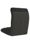 Scaun de podea pliabil, negru, material textil - 5