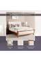 Lyrah King Bed 180x200cm - Walnut - 8