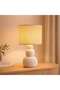 Zorren E27 Ceramic Table Lamp 30x57.5cm - Natural - 2