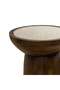 Topiaz End Table Marble - White Brown - 7