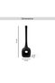 Hodor Metal Heavy Drop Metal Vase 15x13x50cm - Black - 6