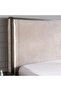 Baclone King Bed 180x200 Cm Upholstered - Beige & Brown - 3