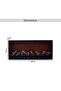 Cyra Led Table Stone Fireplace 45x10x20cm - Black - 5