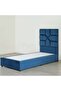 ELLIANA SINGLE BED VELVET BLUE 90X200 CM - 4