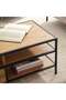 Pavia Coffee Table With Shelf - Natural Black - 7