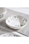 Royal Garden Porcelain Soup Plate Dia20cm -white Grey
