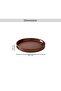 Kiara Acacia Serving Tray Dia45.7x5.1cm -walnut - 5
