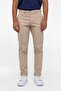 Beige Regular Casual Pants - 2