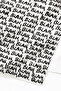 Blah Font-Themed Modern Black and White Beach Towel - Minimalist Typographic Quick-Drying Towel Cover - 3