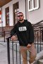 Be Wise Oversize Hooded Unisex Sweatshirt - 3