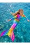Girls' Long Sleeve Mermaid Costume - Girls' Mermaid Dress and Swimsuit - 4