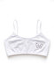 Girl's Colorful Stone Printed 6-Piece Non-Padded Cotton Lycra Half Tank Top Training Bra Body-Hugging Stretch Fabric - 6122-3 - 3