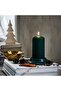 FENOMEN Unscented pillar candle, green, 14 cm - 2