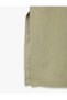 Window Detailed Sleeveless Crew Neck Drepeli Viscose Linen Blend Dress - 7