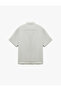 Short Sleeve Apaş Collar Buttoned Viscose Shirt - 4