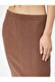 Midi Pencil Skirt with Elastic Waist - 7