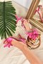 Fuchsia Satin Ribbon Detailed Women's Heeled Shoes K749384904