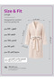 Unisex Bathrobe L Size , Kimono Collar, Absorbent Quick Dry Microfiber 330 GSM, Belt & Pockets - 4