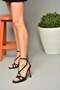 S569815309 Black Thin Heeled Women's Evening Dress Shoes - 2