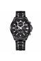 Black Men's Wristwatch with Running Indicator - 4