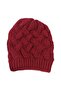 Women's Burgundy Color Knitted Beret - 3