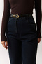 Gold Buckle Belt Black - 3