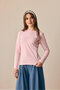 Cotton Long Sleeve Bodysuit Powder Pink - 2