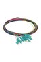 Lc/Pc Multimode Loose Buffer Om3 2 Meter Fiber Optic Pigtail 12 Colors - 2