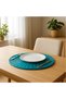 Passion Flower Green Rattan Wall Decoration & Plate 35 cm