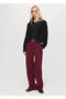 Straight Cut Mid-Rise Pants - 2