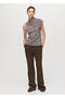 Wrinkled Vest with Spiral Collar - 2