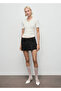 Mini Pants Skirt with Tie Detail - 2