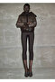 Leather-Look , Turn-Down Collar Jacket - 2