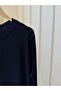 Chiffon Long Sleeve Pleated Navy Blue Lingerie 877 - 5