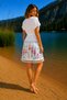 Pırlanta Textile Beach Dress Bamboo Peshtemal Dream Catcher Pattern White Color - 7