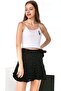 Women's Black and White Polka Dot Shorts Skirt