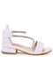 Yada Sand Glitter Baby Girl 2 cm Heeled Sandals Evening Dress Shoes - 3