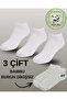 Men's Bamboo Seamless Soft Booties Socks White 3-Pack