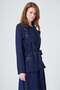 Women's Sequin Embroidered Belt Detailed 3-Piece Set Navy Blue 31375 - 4