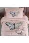 Clasy Single 4 Season Quilted Duvet Cover Set Daisy Love Salmon - 3