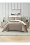 Solid Duvet Cover Set 6-Pcs, King Size 220×240 cm Bed, Brushed Microfiber,( Without Filler )